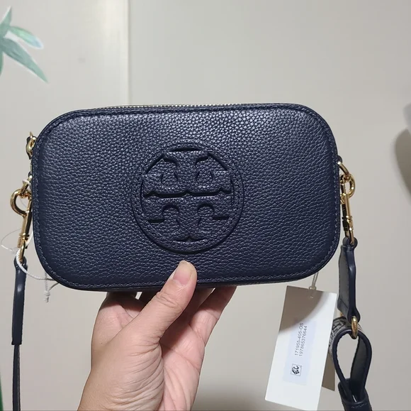 Tory Burch Navy Miller Mini Crossbody Bag Nwt - Picture 2 of 12